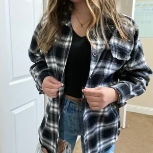 Black and white flannel